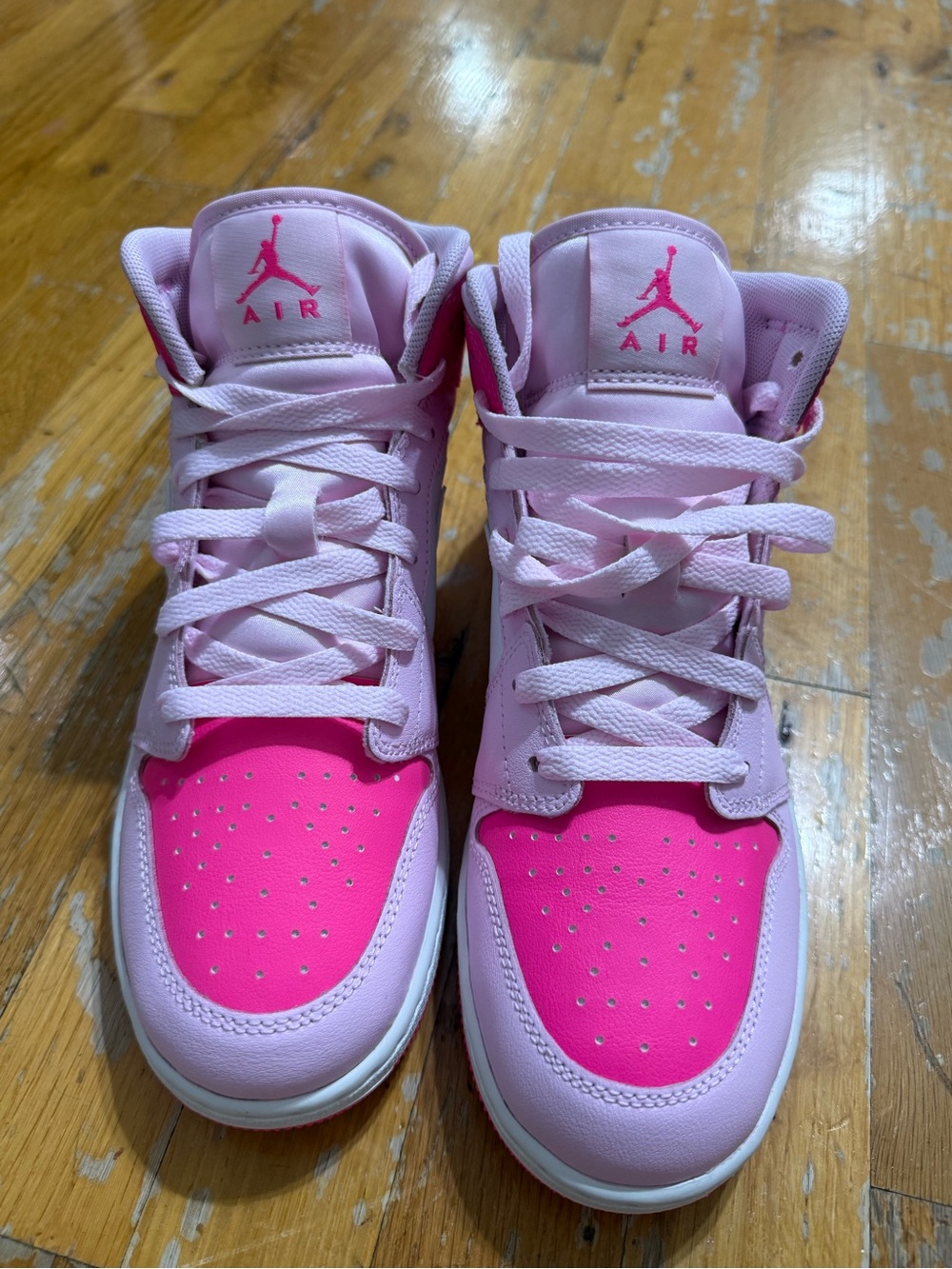 Nike Kids Pink High-Top Sneakers - Hot Pink & Light Pink